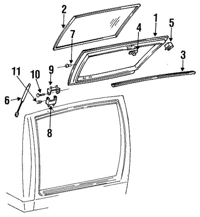 15983911 - Body: Lift Gate for GM Image