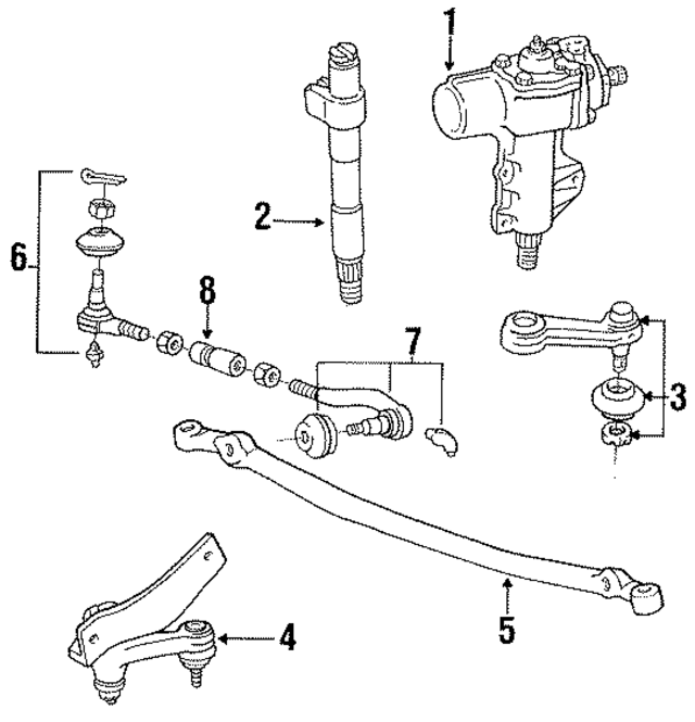 MB351681 - Steering: Steering Gear Box for Mopar Image