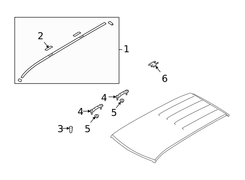 Exterior Trim - Roof for 2010 Subaru Forester #2