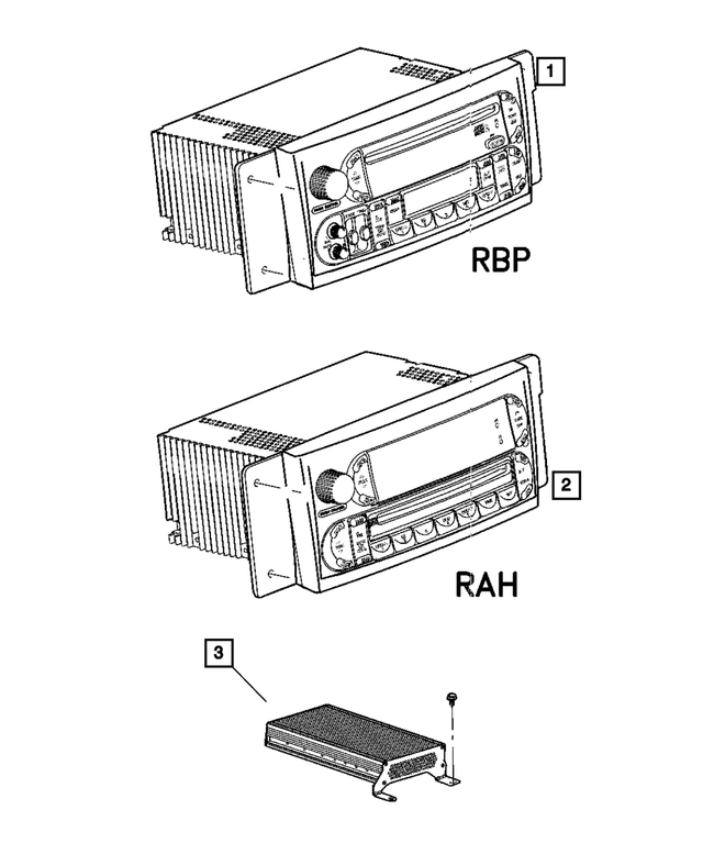 « 5094468AC –  : Am/fm/cassette Avec Cd Radio pour Mopar Image »