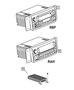 5094468AC - Instrument Panel and Radios and Consoles: Am/fm/cassette With Cd Radio for Mopar Image