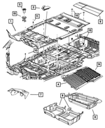 1EU23BD5AB - Interior Trim: Floor Carpet for Mopar Image