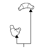76828SH0A02 - Body: Washer Nozzle Joint for Honda: Accord, Accord Crosstour, Civic, Crosstour, Fit, Insight Image