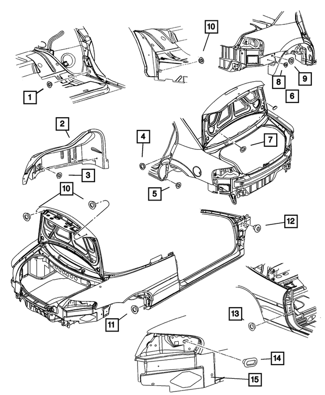 5255216 - Body Sheet Metal Except Doors: Body Plug for Mopar Image