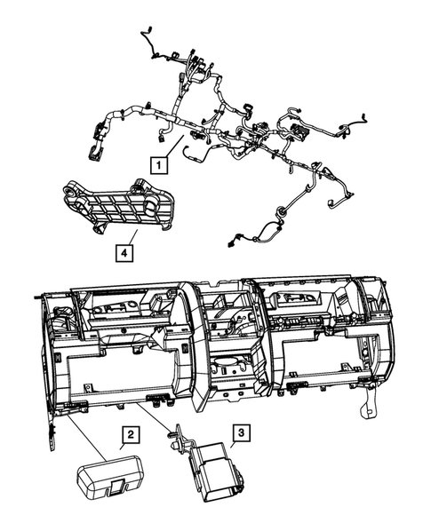 Wiring-Instrument Panel for 2009 Dodge Nitro #0