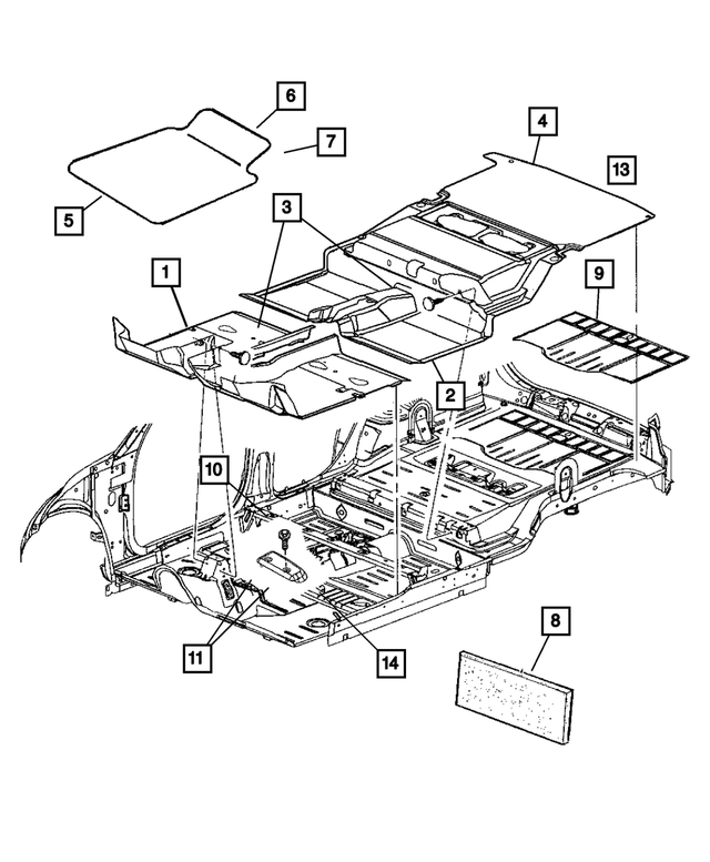 « TZ62XXXAA – Interior Trim : Couvercle De Vis D`appui-pied Bouchon pour Mopar Image »