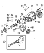 5140386AA - All Wheel Drive; Differential and Drive Line: Ring And Pinion Gear Package for Chrysler: 300 | Dodge: Charger, Magnum Image