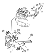 5290931AD - : Heater Supply And Return Hose for Dodge: Neon Image