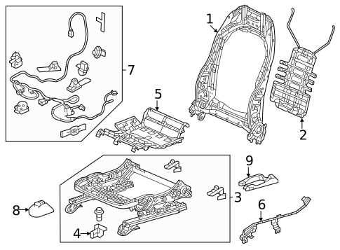 Tracks & Components for 2024 Honda CR-V | OEM Parts Online