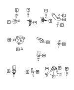 6104157AA - Electrical: Screw for Chrysler: 200, 300 | Dodge: Dart, Hornet, Magnum | Jeep: Cherokee, Compass, Grand Cherokee, Renegade, Wrangler Image