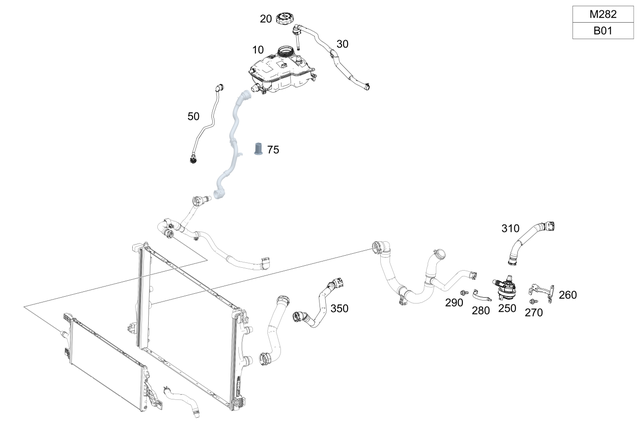 1029910340 - : Spacer Tube for Mercedes-Benz Image