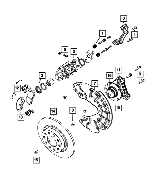 « 68163820AC – Brakes : Frein à Disque Trousse De Goupille pour Mopar Image »