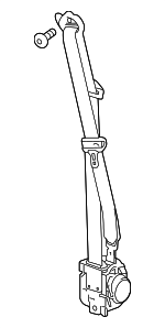 19329314 - : Part# 19329314 Cocoa Driver Seat Belt with Retractor and Pre-Tensioner for GMC: Canyon Image