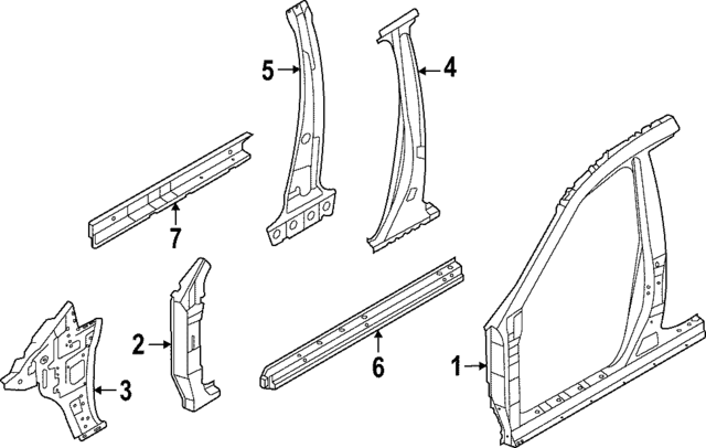 G64249NVMA - Body: Rocker Panel for INFINITI: QX60 Image