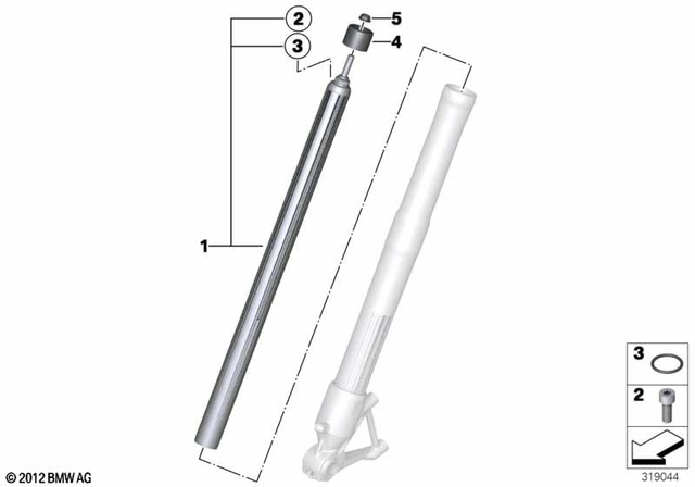 31428393007 - Front Axle, Front Suspension: Stanchion -  for BMW-Motorrad Image