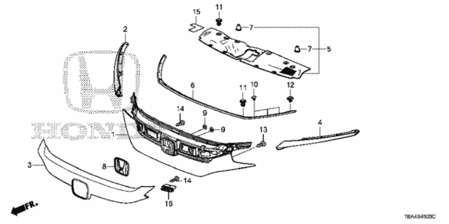 Front Grille for 2016 Honda Civic #0
