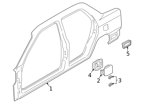 Quarter Panel & Components for 2007 Suzuki Aerio #0