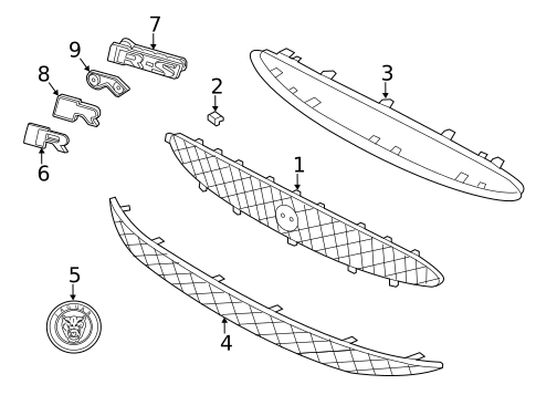 Grille & Components for 2012 Jaguar XKR #0