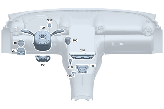 2239059504 - Electr. System: Light Switch for Mercedes-Benz: 350SD, AMG GT 43, AMG GT 55, AMG GT 63 Pro, Maybach S580, Maybach S680, S500, S580, S580e, S63 AMG E Performance, SL43 AMG, SL55 AMG, SL63 AMG, SL63 AMG S E Performance Image image