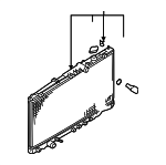 MZ690917 - Cooling System: Advantage Select™ Radiator,2.4L|3.0L for Mitsubishi Image