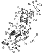 68050447AA - Interior Trim: Front Seat Cushion Frame for Dodge: Ram 1500, Ram 2500, Ram 3500 | Ram: 1500, 1500 Classic, 2500, 3500 Image