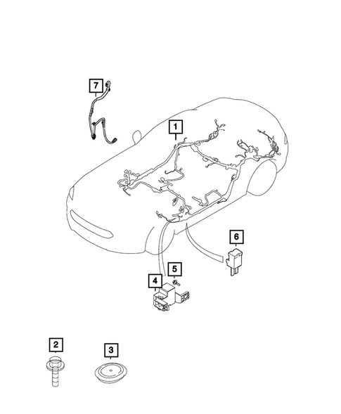 Wiring-Body and Accessories for 2017 Fiat 124 Spider #2