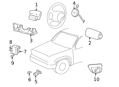 Air Bag Components for 2005 Mazda B2300 #0