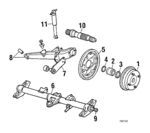 725169040 - Suspension: Support Plate for Subaru: Brat, DL, GL, Standard Image