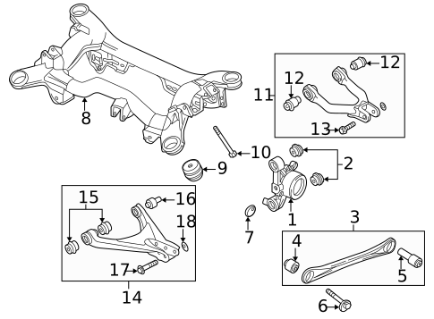 Rear Suspension for 2001 Volkswagen Passat #4