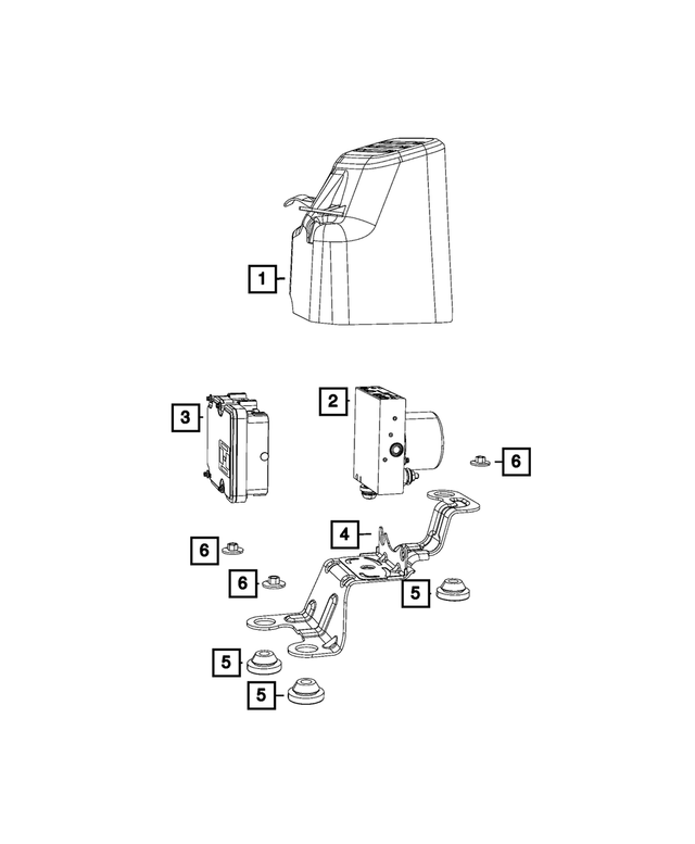 68468168AB - Brakes: Anti-lock Brake Control Unit for Mopar Image image