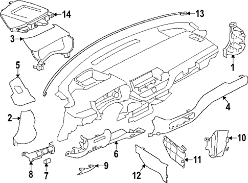 Instrument Panel Components for 2023 Nissan Altima #0