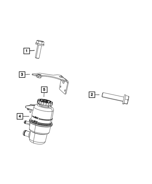 Power Steering Pump and Reservoir for 2017 Dodge Viper #0