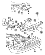 5JE57ZDRAA - Frames and Bumpers: Rear Fascia for Mopar Image