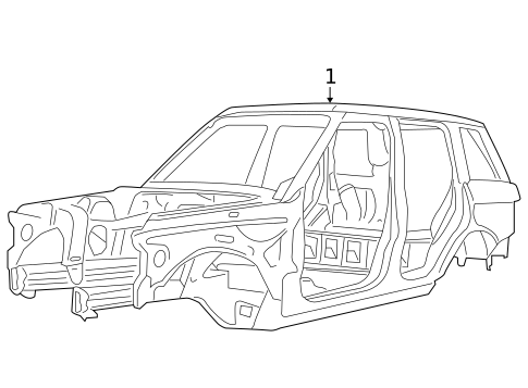 Body Shell for 2013 Land Rover LR4 #0