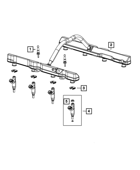 Fuel Rail and Injectors for 2022 Dodge Challenger #0