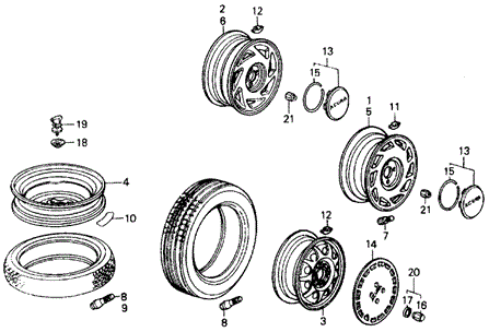 Wheels for 1988 Acura Integra #0