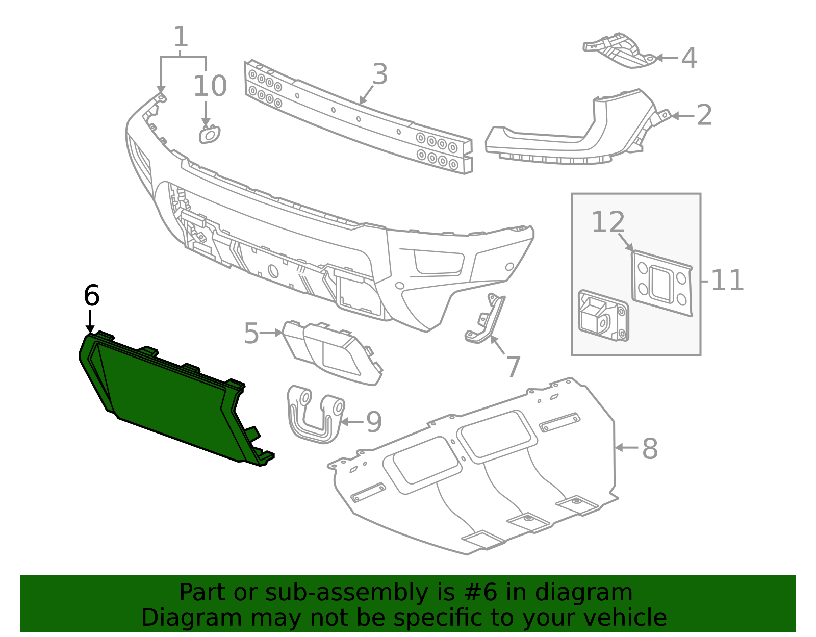2022-2026 GMC Center Cover 85580669 GM | GMPartsDirect.com