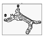 DG1Z5R003F - Suspension: Suspension Cross-member for Ford: Flex, Taurus | Lincoln: MKT Image