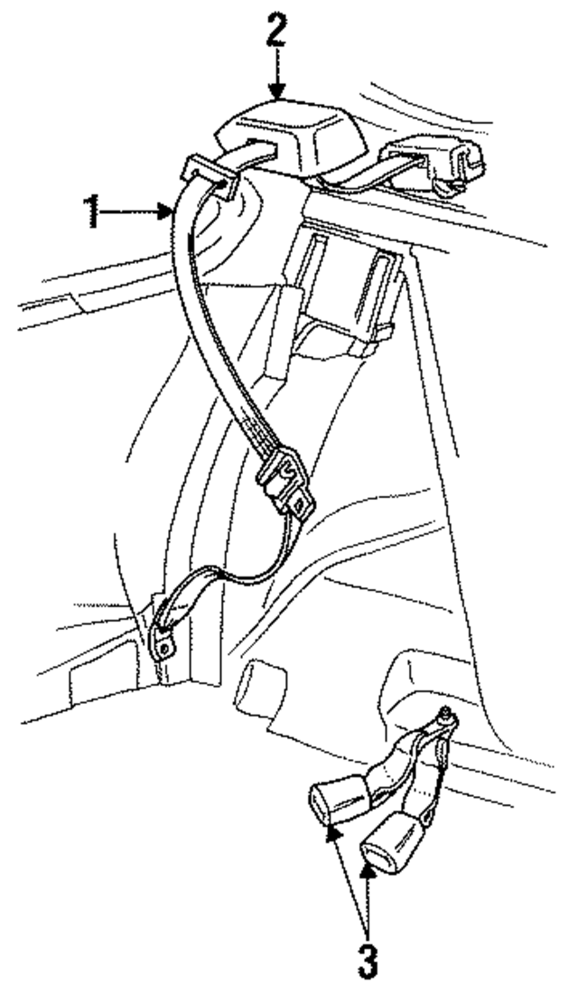 F1SZ63611B68EE - Electrical: Outer Belt Assembly for Ford: Thunderbird | Mercury: Cougar Image
