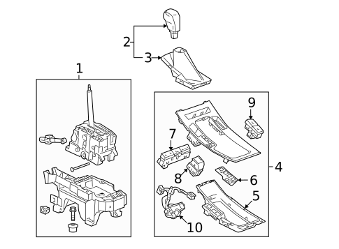 Gear Shift Control for 2012 Buick LaCrosse #0