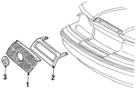 F1WY8200C - Body: Grille for Mercury: Cougar Image