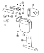 68287757AB - : Tail Stop Backup Lamp, Left for Mopar Image