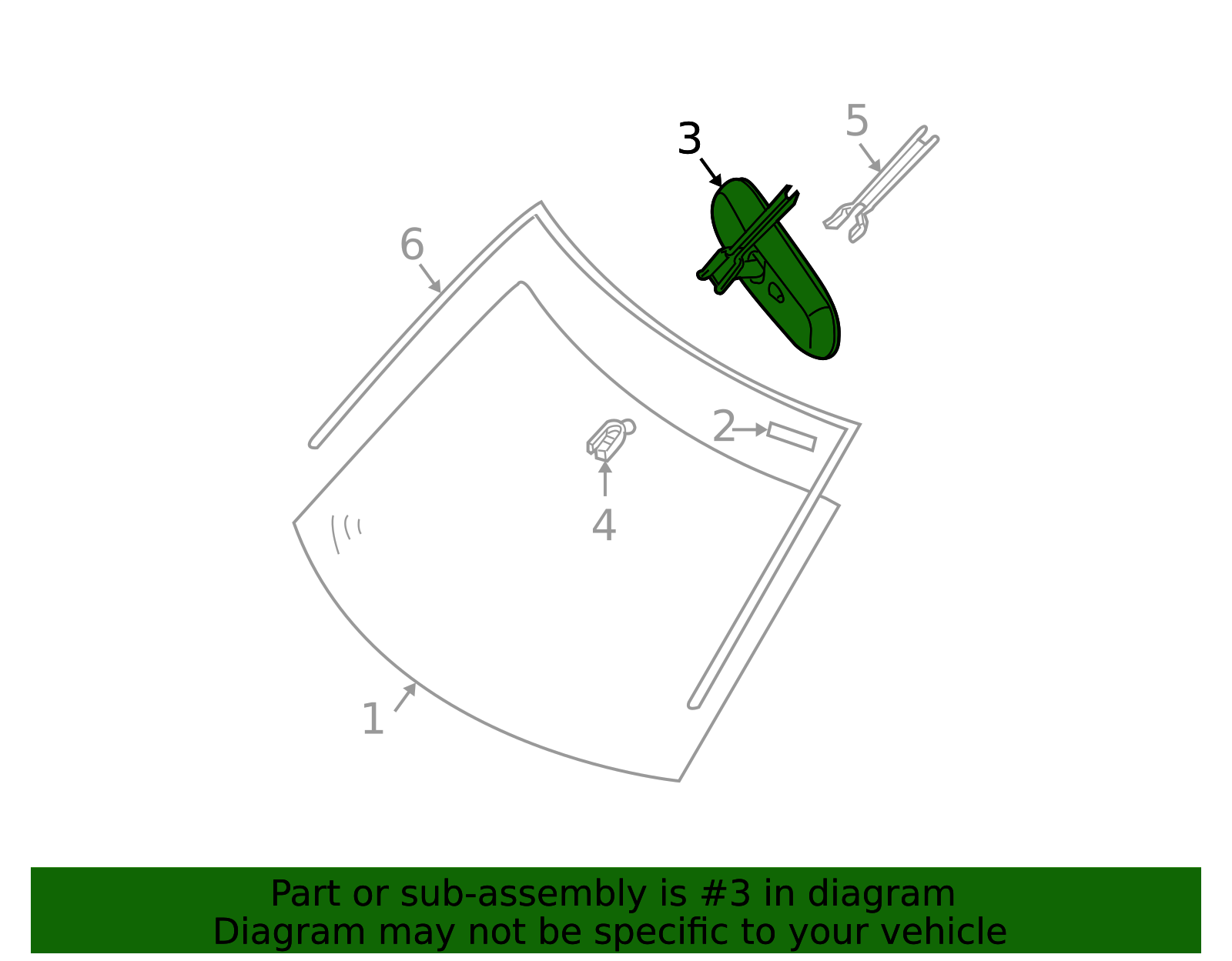 2006-2014 Nissan Interior Rear View Mirror 96321-CB01A | Nissan USA