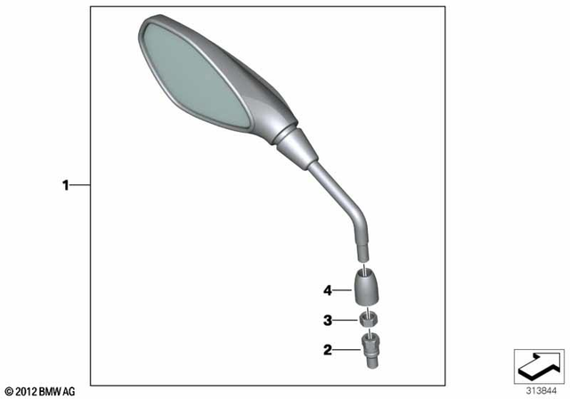 51168567453 - : Mirror Left               for BMW-Motorrad Image