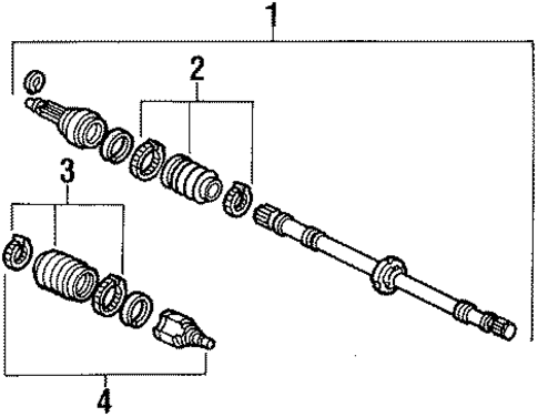 Axle Shaft for 1988 Mercury Tracer #0