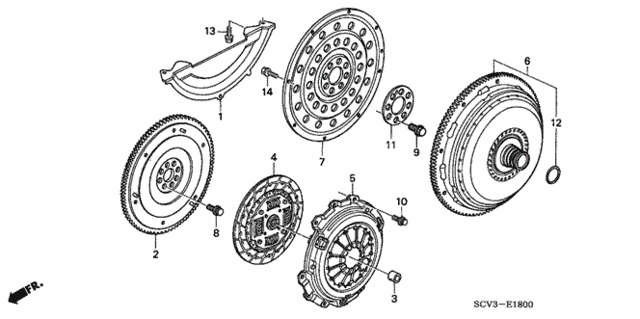 Clutch - Torque Converter for 2005 Honda Element #0