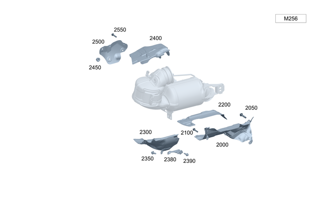 2561423900 - Attachment Parts for Units: Screening Plate for Mercedes-Benz: CLE450, CLE53 AMG, G500, G550, GLE450, GLE53 AMG, GLS450, S500, S580e Image image