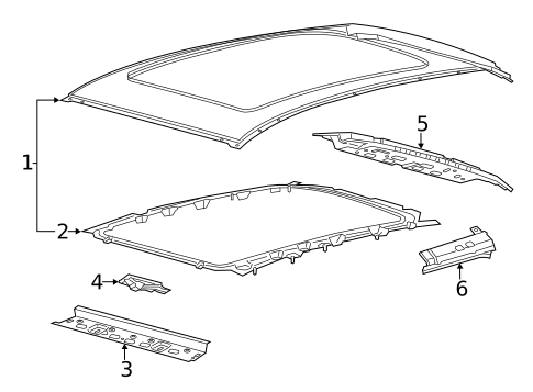 Roof & Components for 2018 Lincoln MKC #1