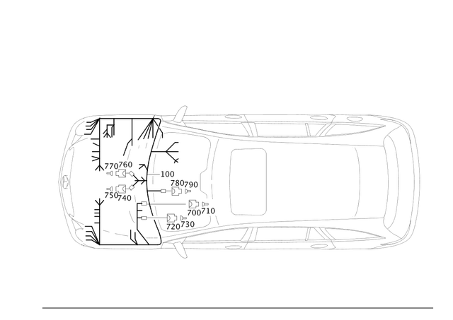 2514406110 - Electrical Equipment and Instruments: Wiring Harness for Mercedes-Benz: R320, R350, R500 Image image