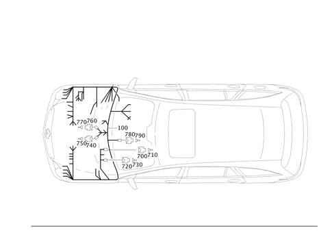 Engine Cable Harness, Body Mounted for 2006 Mercedes-Benz R350 #0